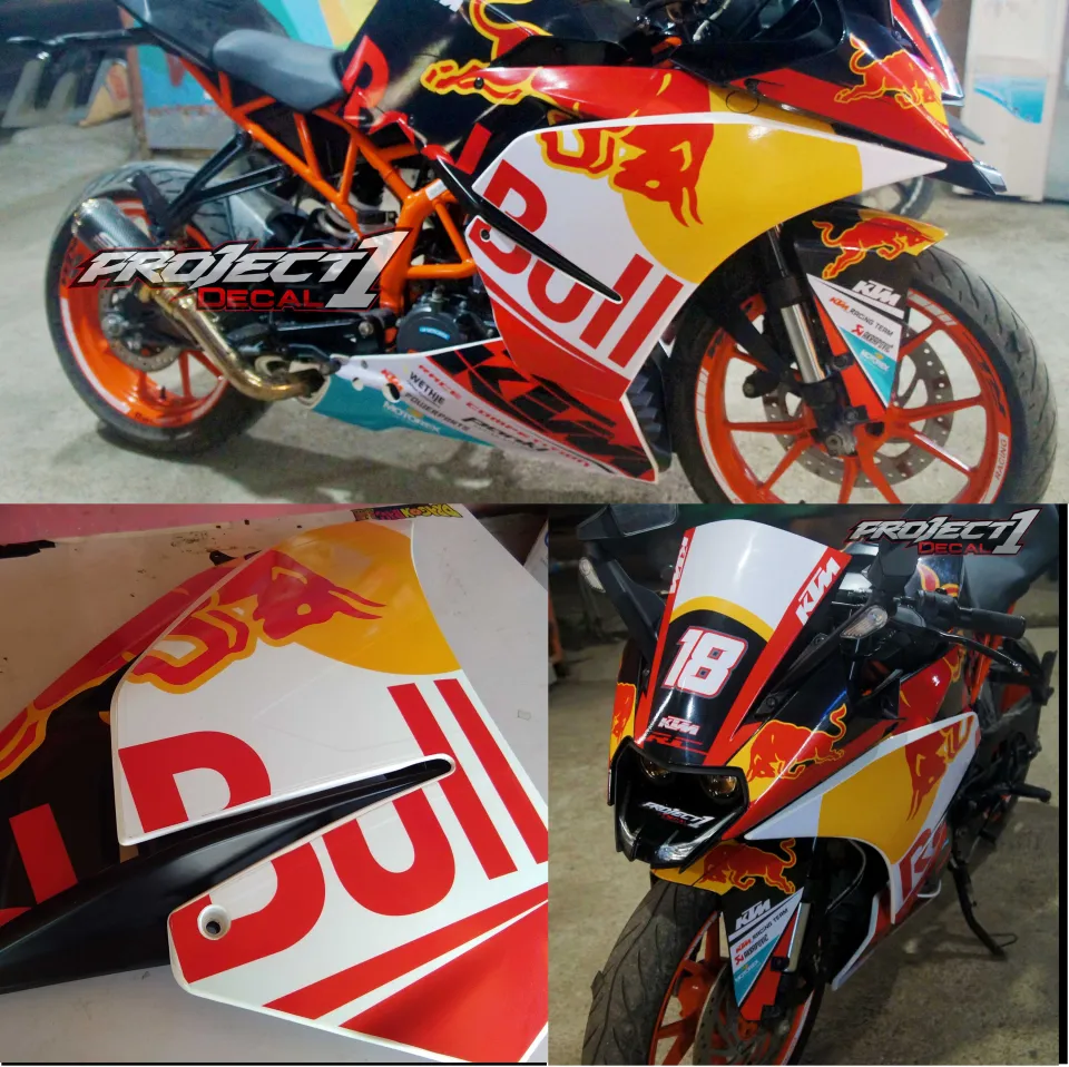 Sticker Kit Ktm Rc 200 Red Bull Edition KTM RC 200/390 Full Decal