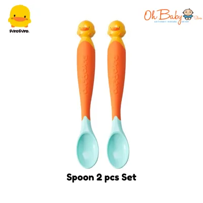 Piyo Piyo Magic Bendies Spoon & Fork Set or Spoon Set with Head Sensing I Oh Baby Store