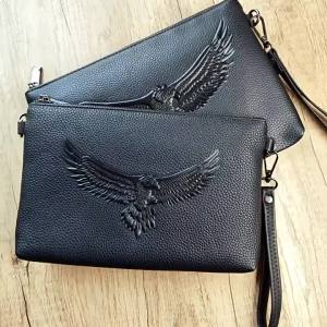 LZD  Soft Leather Clutch Mens Clutch Bag Social Guy Briefcase Casual Clutch Bag Large Capacity Soft Leather Envelope Bag Mens Bag