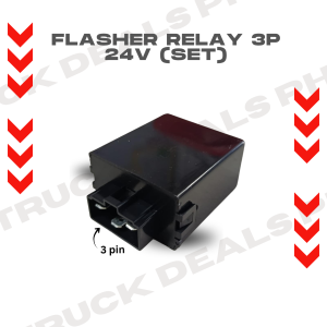 FLASHER RELAY 3p 24V (set)