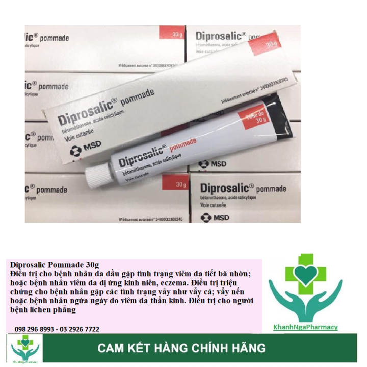 [CHÍNH HÃNG] DIPROSALIC POMMADE 30g hàng Pháp . | Lazada.vn