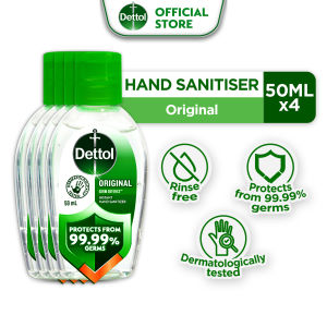 Dettol Hand Sanitizer Original 50ML Bundle of 4