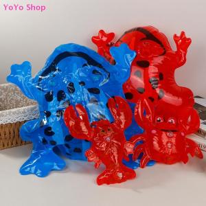💕 YoYo Shop 💕 Cartoon Animals Model PVC Inflatable Toy Frog Stretchy Frog Childrens Toys Holiday Party Decoration Childrens Classic Toys