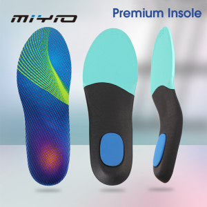 MIYIO 1 Pair Premium Sports Insoles Orthopedic Insoles Orthotic Arch Support Flat Foot Plantar Fasciitis Sole Pads Shock Absorption Running Shoes Insert