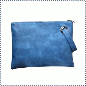 Vintage Clutch Bag Frosted Clutch Handbag Fashionable Wear Resistant Clip-on Bag Temperament