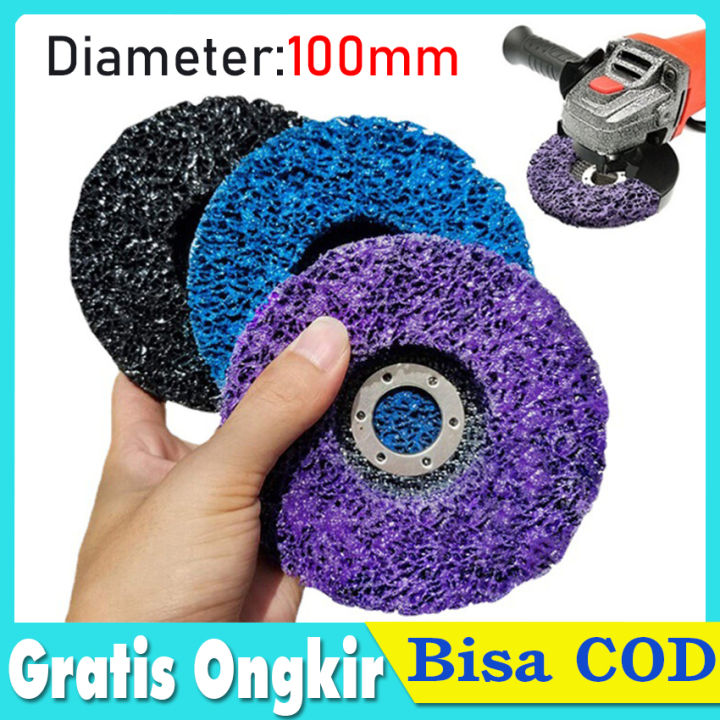 Amplas Perontok Karat Dan Cat 100Mm/115Mm/125Mm Clean Strip Gerinda Amplas Besi Mata Grinder Pembersih Cat Karat