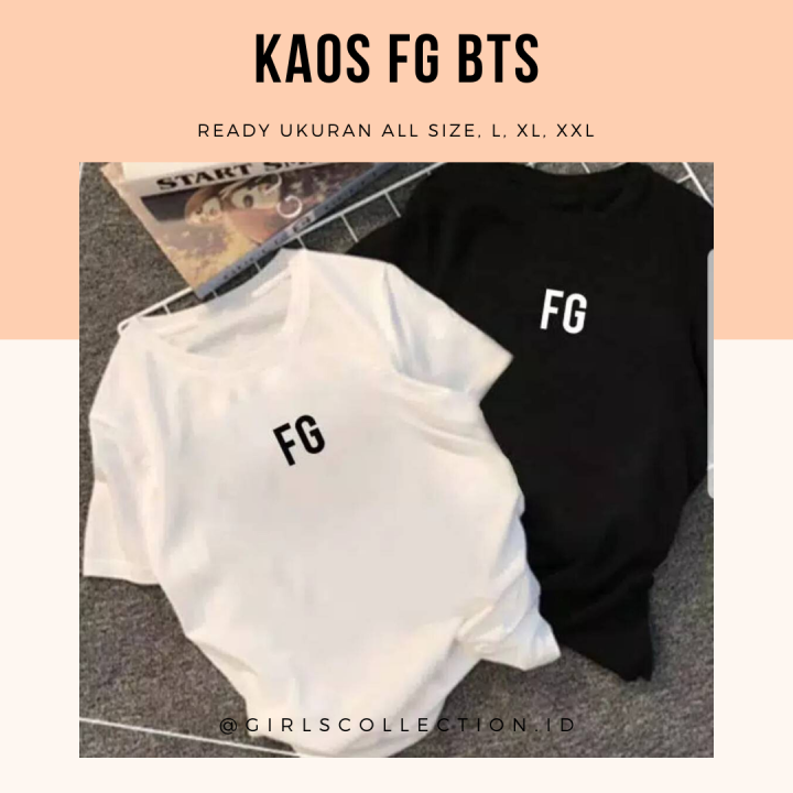 KAOS FG BTS BAJU KOREA OVERSIZE TSHIRT TUMBLR TEE DISNEY BERSHKA