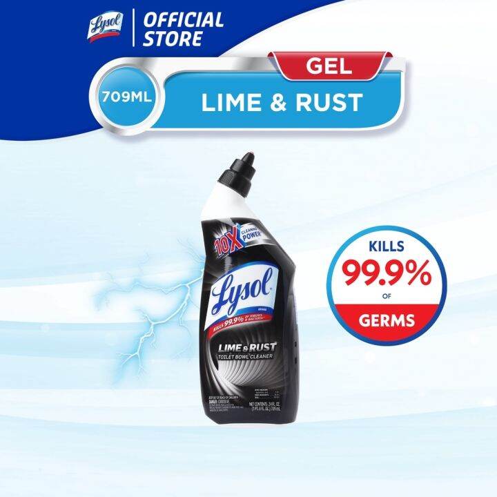 Lysol Toilet Bowl Cleaner Lime Rust Remover 709ml | Lazada PH