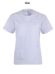 เสื้อกาวน์สั้น คอกลม แขนสั้น