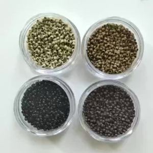 【B.Q】Nano Ring 2.5mm Silicone Lined Micro Links Hair Extensions Beads 7 Natural Hair Colors for Hair Extension Tools