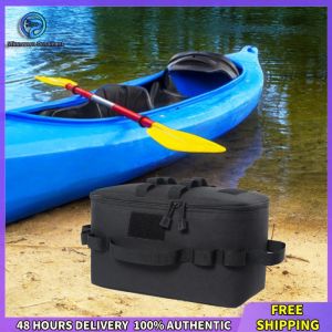 Winnereco Practical Organizer Bags Large Capacity Gas Stove Canister Pot Carry Bags Multifunctional 600D Oxford for Hiking Camping