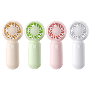 Quiet Rechargeable Handheld Fan Portable Cooling Device with 4 Adjustable Speeds Plastic Texture Suitable for Adults