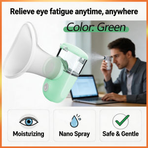 PONY Portable Nano Mist Eye Moisturizer USB Rechargeable Eye Humidifier for Dry Eyes & Screen Fatigue