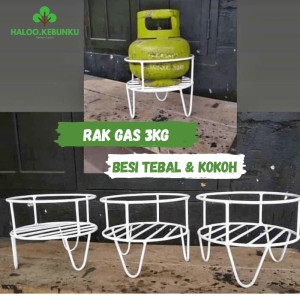 Tatakan Tabung Gas Elpiji 3kg bahan besi kokoh