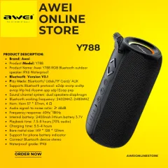 Awei Y788 TWS Wireless Bluetooth Speaker - Black