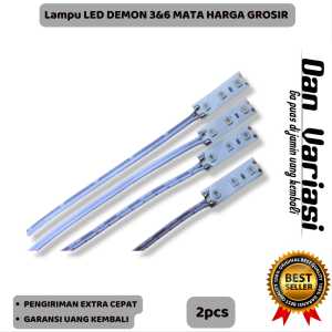 Lampu LED Devil Eyes 3 dan 6 mata Putih Ice Blue Biru Variasi Motor HARGA UNTUK 2PCS -FYU-