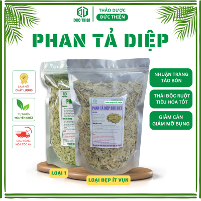 500g - 1kg Phan Tả Diệp Loại 1 Đức Thiện (Khô, Sạch, Thơm) - Hỗ Trợ Táo Bón, Giải Độc Gan, Giảm Cân, Giữ Dáng, Đẹp Da
