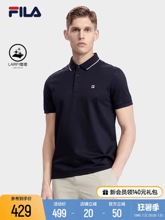 LAY%20FILA%20FIELD%20men's%20short%20sleeve%20polo%20shirt%202023%20summer%20new%20lapel%20sports%20T-shirt.%20-%20Image%205