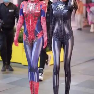 สวยๆ เสื้อผ้าเชิ้ตรูปแรก "cos" ประกอบเป็นแมงมูมคุยสีดำ สำหรับผู้หญิง MJ รุ่นเดียวกันกับ TikTok ด้วยคอสเพลย์สำหรับผู้ใหญ่หญิง