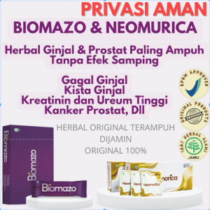 BIOMAZO & NEOMORICA Herbal Ampuh Mengobati Masalah Ginjal Batu Ginjal Gagal Ginjal Prostat ISK Gagal Jantung / Bengkak Diabetes Hipertensi Lebih Ampuh Dari Mazon B & K Muricata