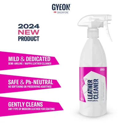 GYEON Q2M LeatherCleaner Natural 1000ml - Gentle & Effective Automotive Car Care Mild Semi-Aniline & Nappa Leather Cleaner