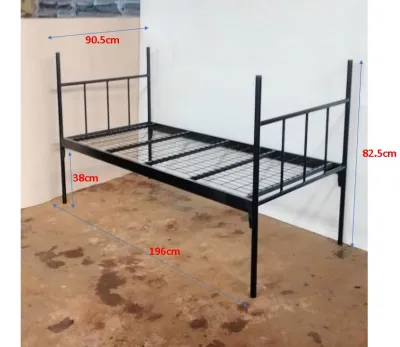 Black Metal Bed Frame Single Size (Easy Self Assembly)
