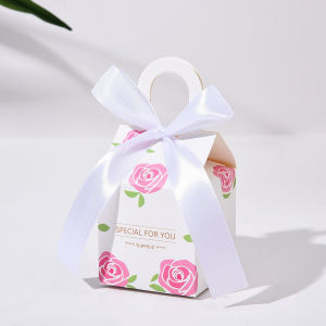 Box Permen Kecil Tas Bingkisan Hadiah Coklat Motif Bunga Hampers Ulang Tahun Kotak Souvenir HHG