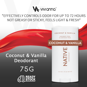 ✨2026 SALE⚡Native Deodorant 75g Naturally Derived Ingredients Native 72 Hour Odor Control Deodorant for Women and Men Coconut & Vanilla