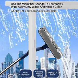 Window Cleaner Highrise extension pole universal doublesided wipe cleaning tools