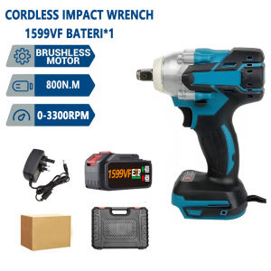 🔥CRAZY PROMO🔥Cordless Impact Wrench 3890VF Brushless Motor High Torque Heavy Duty Electric Impact Wrench Adjustable Socket Screwdriver Bits Rechargable Lithium Batteries Full Set Power Tools 电动扳手
