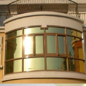 Free*TOOLS Gold Silver Solar Reflective Window Film (99% UV Cut) Home Solar Window Tinting Film (2Ply)