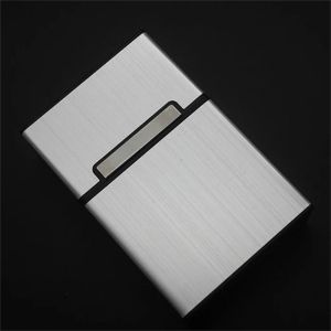FLEURS Aluminum Alloy Business Card Box ic Button Elegant Design ID Card Case Easy To Carry Card Organizer Name Card Holder Men Gift