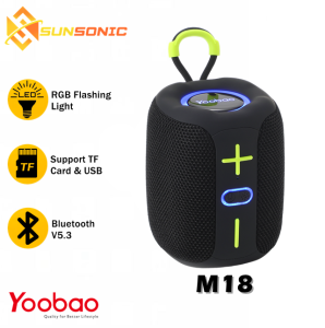 Yoobao M18 TWS Portable Wireless Bluetooth V5.3 Multi Function Speaker HiFi Sound Quality Unique Design with Holder
