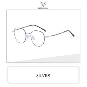 Gentle Fawn Kacamata Antiradiasi Blueray Sinar Biru Titanium Ringan Fashion Wanita Trendy Style Bulat Bisa Minus Photocromic Bluecromic 692