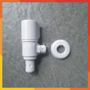 Stop Kran Kloset Soligen Cabang 1 2 Single Double PVC Kran Shower Jet Shower Keran Bidet Kamar Mandi / Stop Kran Cabang Kran Shower Toilet Closet Jet Shower / Sambungan Keran 2 Lubang T 1/2 Inch