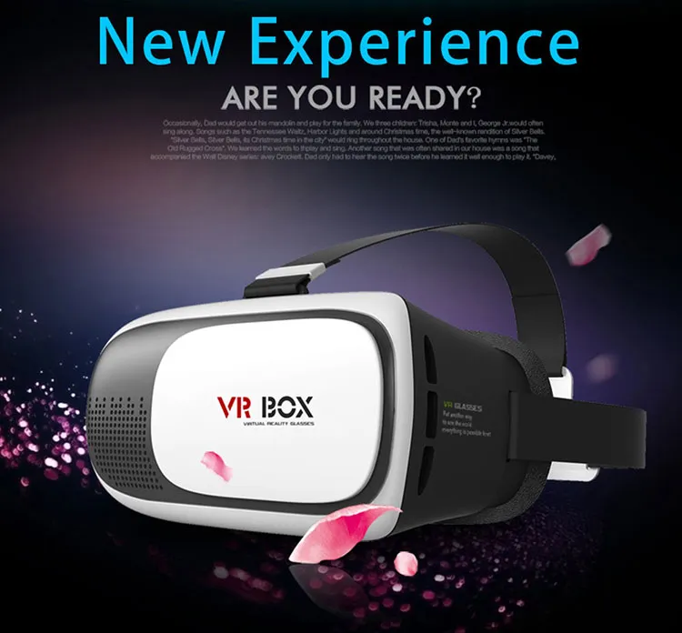 VR Box II (VER 3D Glasses Virtual Reality Headset Gear