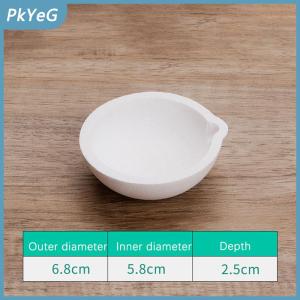 PkYeG Nhiệt độ cao thạch anh silica nóng chảy crucible món ăn Bát Nồi đúc vàng bạc kim loại đồ trang sức đúc container