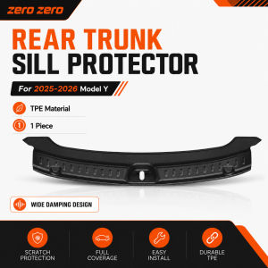 For Tesla Highland Model 3 Juniper Model Y YL Rear Trunk Sill Protector Tailgate Guard Plate Cargo Entry Cover Accessories Zero zero