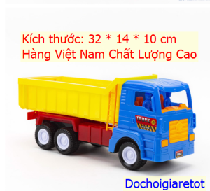 Đồ chơi xe ben chở cát hàng việt nam cỡ trung 32 cm cho bé LTT688KM (ảnh thật)