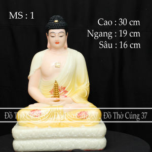 [ Cao 30 cm  nhiều màu ]  Tượng Phật Dược Sư Chất Liệu Bột đá cao cấp MS 1  - Hàng Nhập Khẩu