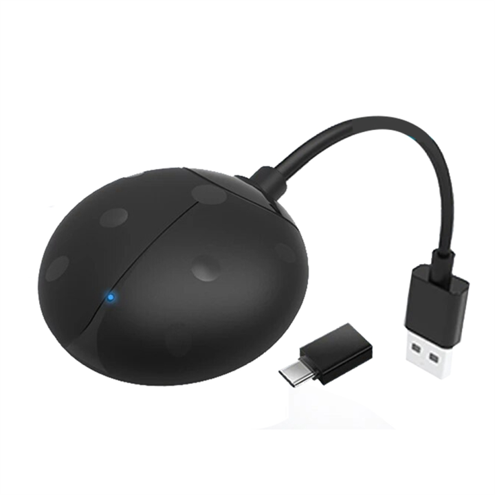 2 in 1 Wireless CarPlay Adapter USB Dongle Wired Android Auto AI Box ...