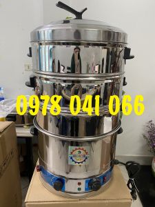 Nồi hấp xôi bằng điện đường kính 40cm nồi inox dày dặn
