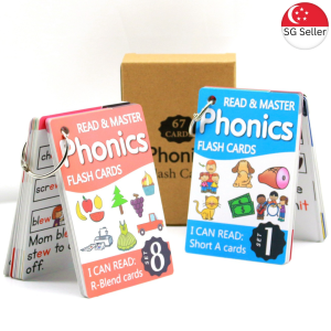 (SG Seller) Montessori Phonics Flash Cards Read and Master -  Learn to Read the Fun Way!