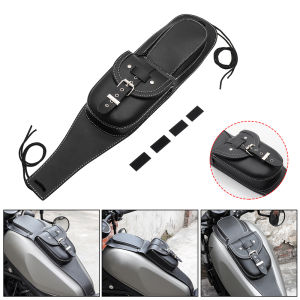 ถังเชื้อเพลิงรถมอเตอร์ไซค์แผงปก Bib กระเป๋าใส่ถังแก๊สหนังสำหรับ Harley เหล็กกีฬา883 XL1200X สี่สิบแปด XL883N