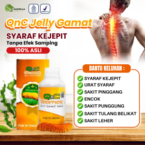 QNC Jelly Gamat Plus Multi-Pak Relief sakit Spinal/Pinggang/Tingkat Leher