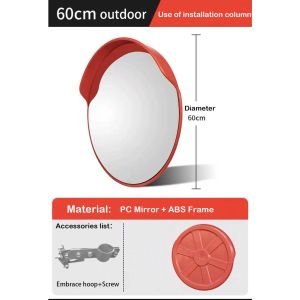 60/80CM Outdoor and Indoor Traffic Road Wide-angle Mirror Concave-Converx Mirror Blind Spot Mirror