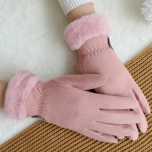 OKKFINE อบอุ่นและอบอุ่น ถุงมือหน้าหนาว หน้าจอสัมผัสได้ นิ้วเต็มนิ้ว ถุงมือหน้าจอสัมผัส  ถุงมือสำหรับขับรถ ใช้ได้ทุกเพศ