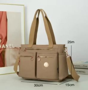 New Rose Gold Zipper Multi Pocket Shoulder Bag Sling Bag For Women