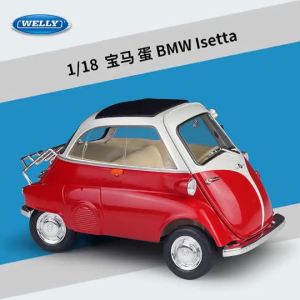 WELLY Willy 1:18 BMW Egg BMW Isetta  Die-cast Alloy Car Model Collectible Ornament #