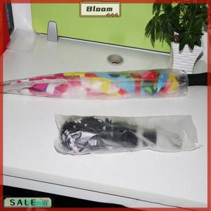 Follow Get New[Bloom Z] ถุงร่มแบบใช้แล้วทิ้ง100ชิ้นที่คลุมร่มพลาสติกใสกันน้ำสำหรับโรงแรมล็อบบี้ทางเข้าประตูกระเป๋าร่ม